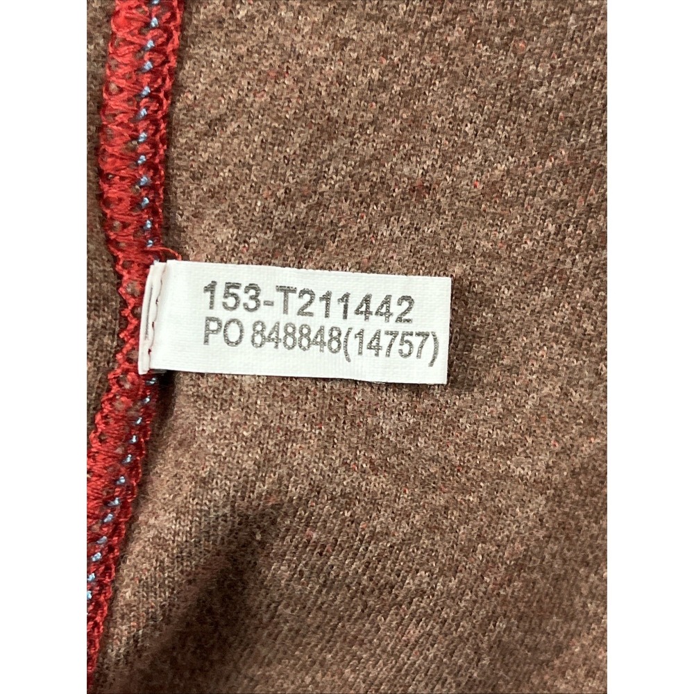 Tommy Bahama EUC Men's Flip Side‎ Twill Reversible Half Zip Pullover Red/Brown L - Picture 10 of 13